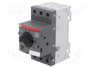 Motor breaker; 690VAC; DIN; Overcurrent release: 4÷6.3A; IP20