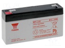 Re-battery: acid-lead; 6V; 1.2Ah; AGM; maintenance-free