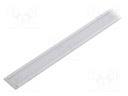 Profiles for LED modules; white; recessed; natural; L: 1m