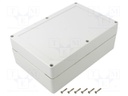 Enclosure: multipurpose; X: 140mm; Y: 210mm; Z: 75mm; ZP; ABS; IP67