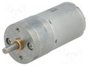 Motor: DC; with gearbox; LP; 12VDC; 1.1A; Shaft: D spring; 1200rpm