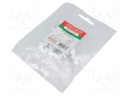 Holder; white; Application: on round cable; 25pcs; with a nail