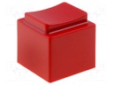 Button; full housing; red; Application: MEC15401,MEC15451