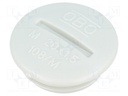 Stopper; M20; Mat: polystyrene; light grey