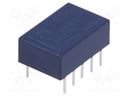 Relay: electromagnetic; DPDT; Ucoil: 5VDC; 0.5A/125VAC; 1A/30VDC