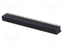 Socket; pin strips; female; PIN: 64; straight; 1.27mm; SMT; 2x32