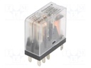 Relay: electromagnetic; DPDT; Ucoil: 230VAC; 5A/250VAC; 5A/30VDC