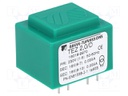 Transformer: encapsulated; 2VA; 230VAC; 18V; 18V; 55.5mA; 55.5mA