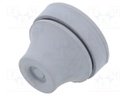 Grommet; Ømount.hole: 23mm; EPDM; grey; Øcable: 8÷14mm; IP65