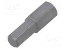 Screwdriver bit; Allen hex key; HEX 8mm; Overall len: 25mm