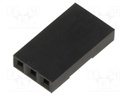 Connector Housing, M20 Series, Receptacle, 3 Ways, 2.54 mm, M20 Series Crimp Contacts