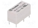 Relay: electromagnetic; SPDT; Ucoil: 12VDC; 6A/250VAC; 3A/30VDC