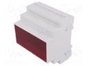 Enclosure: for DIN rail mounting; Y: 90mm; X: 87mm; Z: 65mm; ABS