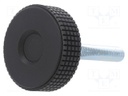 Knob; Ø: 50mm; Ext.thread: M10; 50mm; H: 33mm; technopolymer (PP)