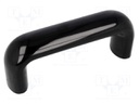 Handle; Mat: duroplast; black; H: 54mm; L: 138mm; W: 30mm; Thread: M8