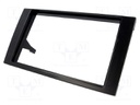 Radio mounting frame; Audi; 2 DIN; black