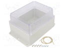 Enclosure: multipurpose; X: 146mm; Y: 186mm; Z: 110mm; Ritec; IP65