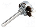 Potentiometer: shaft; single turn; 5kΩ; 4W; ±10%; 6mm; Shaft: smooth