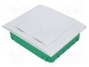 Enclosure: for modular components; IP40; white; No.of mod: 24