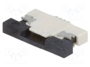 Connector: FFC (FPC); horizontal; PIN: 4; ZIF,top contacts; SMT