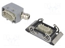 Connector: HDC; male + female; plug + socket; HE; PIN: 10; 10+PE