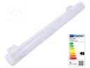 LED lamp; warm white; S14S; 230VAC; 250lm; 2.2W; 140°; 2700K