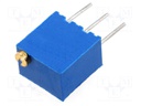 Potentiometer: mounting; multiturn; 470Ω; 250mW; ±10%; linear