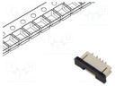 Connector: FFC (FPC); vertical; PIN: 6; ZIF; SMT; 30V; 0.5A; tinned