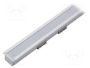 Profiles for LED modules; white; recessed; natural; L: 1m