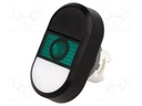 Switch: double; Stabl.pos: 1; 22mm; white/black; Illumin: MLB-1