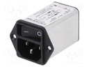 Connector: AC supply; socket; male; 4A; 250VAC; IEC 60320; -25÷85°C