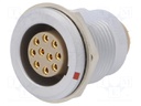 Connector: circular; Series: 2B; socket; female; soldering; PIN: 10