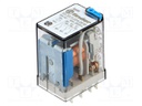 Relay: electromagnetic; 3PDT; Ucoil: 24VDC; 10A/250VAC; 10A/30VDC