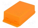 Enclosure: multipurpose; X: 70.6mm; Y: 105mm; Z: 35.5mm; ABS; orange