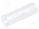 Spacer sleeve; LED; Øout: 4mm; ØLED: 3mm; L: 12mm; natural; UL94V-2