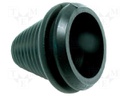 Grommet; stepped; PVC; black; Øcable: 10÷22mm; t: 3mm