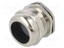 Cable gland; IP68; Mat: brass; Body plating: nickel