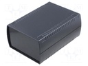 Enclosure: with panel; X: 136mm; Y: 185mm; Z: 80mm; ABS; black; IP53