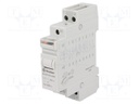 Relay: installation; bistable; NO x2; Ucoil: 24VDC; Mounting: DIN