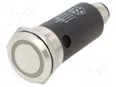 Switch: vandal resistant; Pos: 2; SPDT; 0.1A/35VAC; 0.1A/35VDC