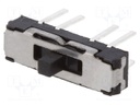 Switch: slide; Pos: 2; DP3T; 0.3A/6VDC; ON-ON; Mounting: THT