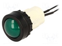 Control lamp; Illumin: LED; Colour: green