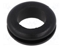 Grommet; black; UL94HB; TPR