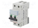 Circuit breaker; 400VAC; Inom: 25A; Poles: 2; DIN; Charact: D; 6kA