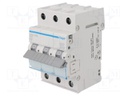 Circuit breaker; 400VAC; Inom: 16A; Poles: 3; DIN; Charact: B; 6kA