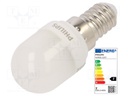 LED lamp; warm white; E14; 230VAC; 150lm; 1.7W; 240°; 2700K