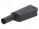 Case; 19A; black; 55.4mm; for banana plugs