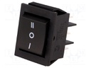 ROCKER; DP3T; Pos: 3; ON-OFF-ON; 15A/250VAC; black; none; 35mΩ