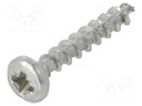 Screw; SPAX®; 4x25; Head: cheese head; Pozidriv; steel; zinc; BN: 615