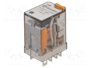 Relay: electromagnetic; DPDT; Ucoil: 110VAC; 12A/250VAC; 12A/30VDC
